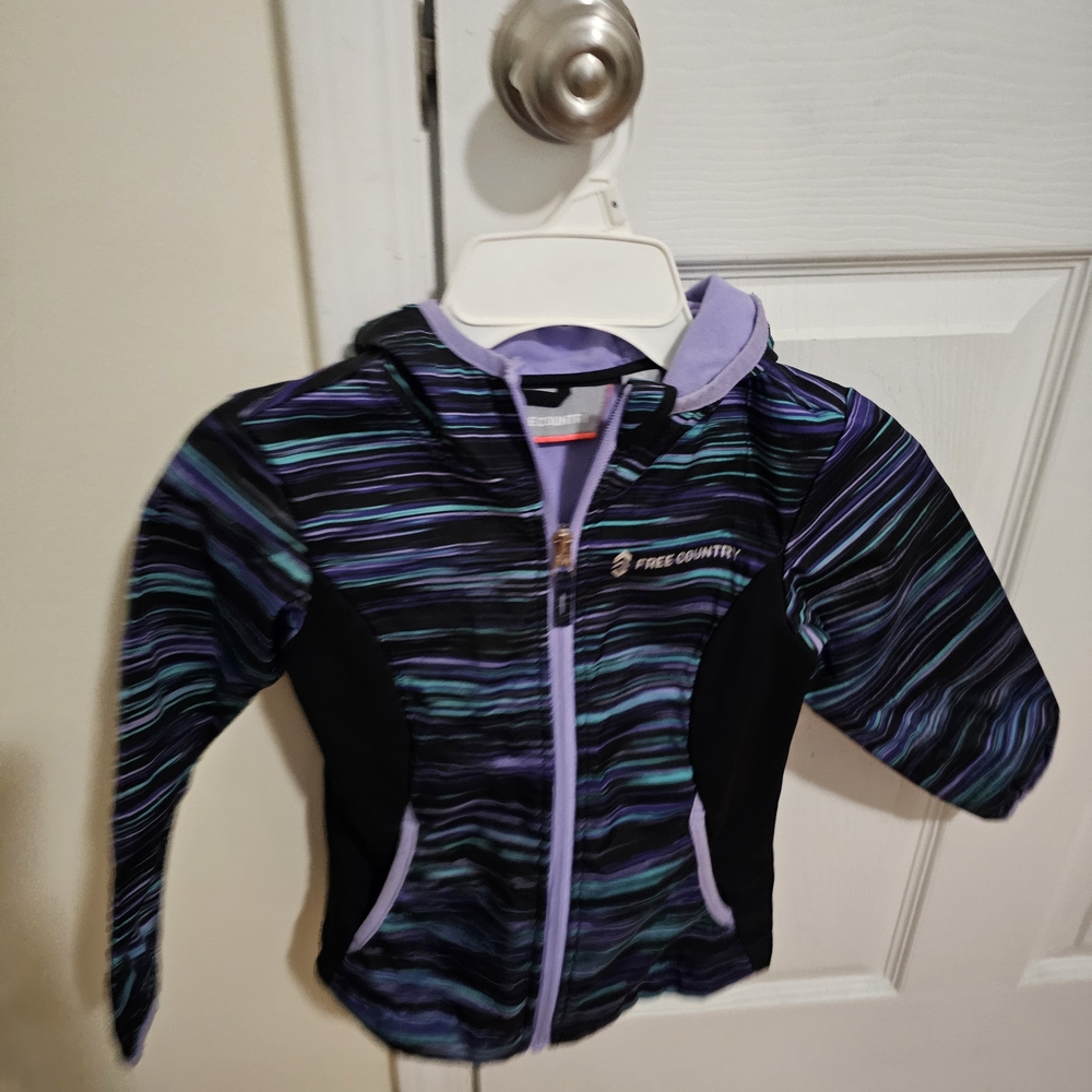 Free Country Multicolor Striped Hoodie Size 4T